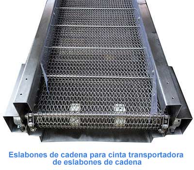 Eslabones de cadena para cinta transportadora de eslabones de cadena